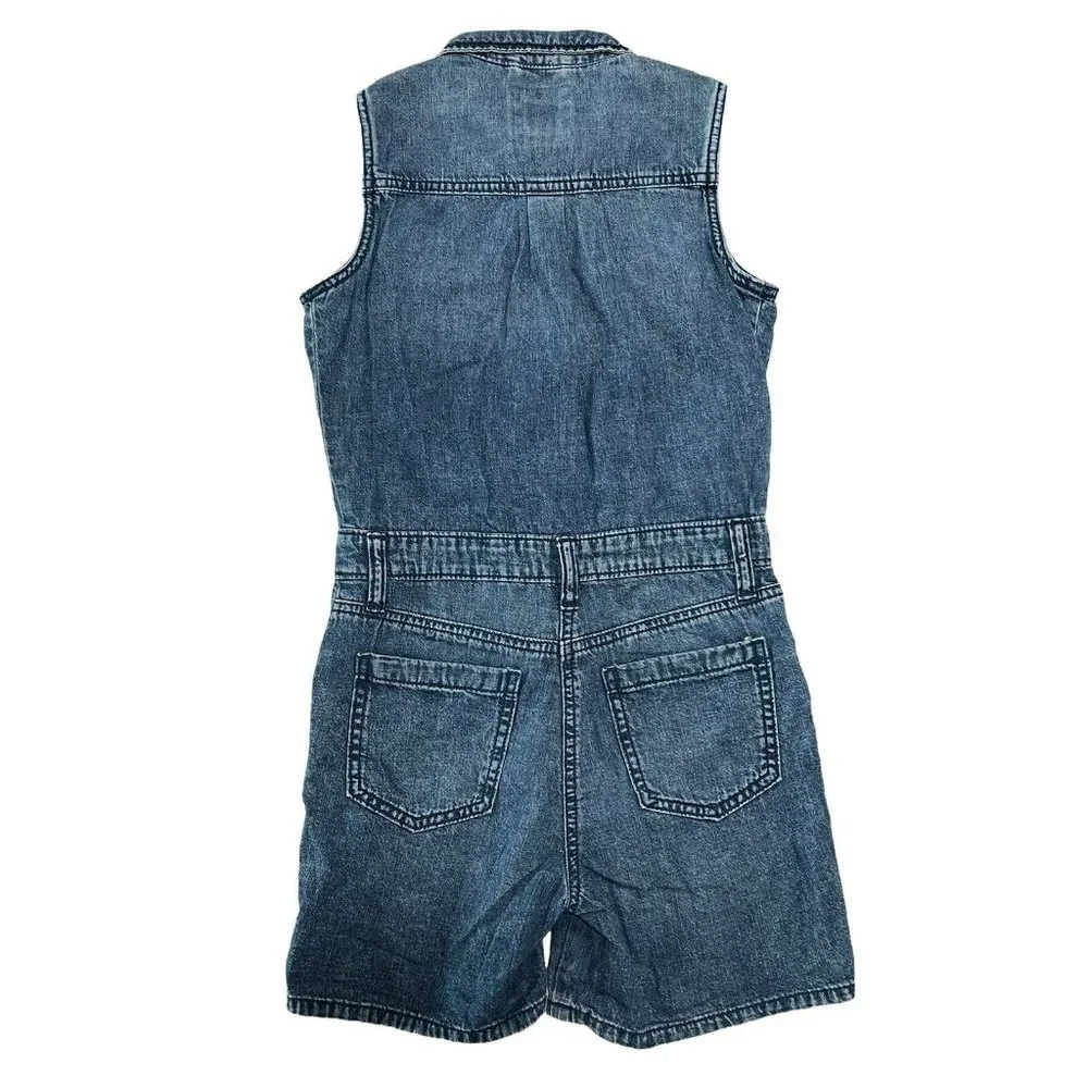 NWT GAP Kids Girl Romper Sz M(8) Blue #576879